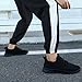 ZGPWZWL Mens Running Shoes Tennis Sneakers Fashion Gym Walking Slip On Lightweight and Comfortable Running Shoes for Men All Black Men Size 8.5