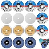 NUTKIT 15 Dischi da Taglio, 76 X 1,2 mm Metallo Acciaio INOX per Smerigliatrice Angolare, Dischi Smerigliatrici, Disco Flessibili, sottili e resistenti, Per Ferro, Acciaio Inox, Acciaio, Lamiera