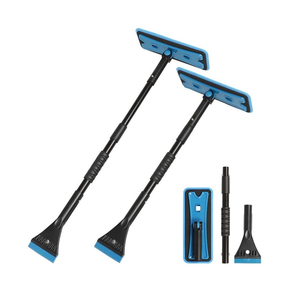Rascador de hielo para coche Para Palas Quitanieves Automotrices, Parabrisas Desmontable, Limpieza De Escarcha, Esquís, Deshielo, Cepillos Retráctiles Para Nieve Rascadores de hielo para coche(B)