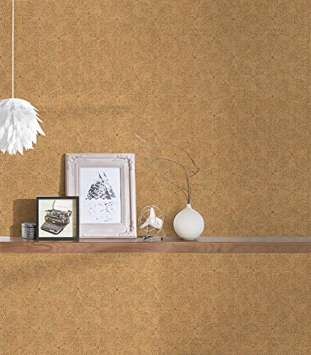 Geometric Wallpaper Ethnic Origin Non-Woven Wallpaper 10.05 m x 0.53 m Orange Black Made in Germany by A.S. Création 371761 37176-1 - Image 4