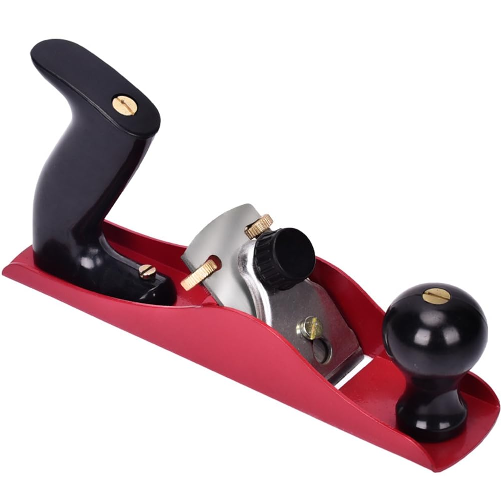 Aundhegrtt As Shown Ergonomic Grip Hand Plane With 2-Inch Sk5 Steel Blade, Adjustable Depth For Woodworking Tool