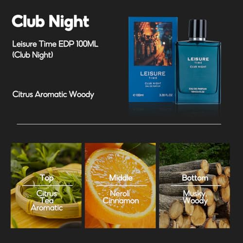 Image of MINISO Leisure Time Eau De Parfum EDP 100ML Perfume for Men Long Lasting, Club Night