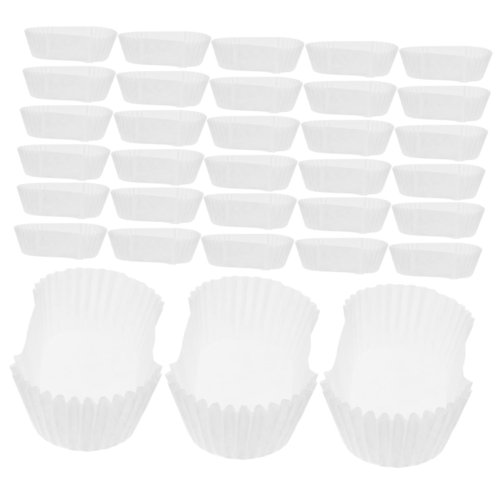 TOPBATHY Tazas Para Pasteles Ovaladas De Alta Temperatura Forros De Cupcake Prueba De Grasa Para Muffins Y Decoración De Fiestas 1000 Piezas*4