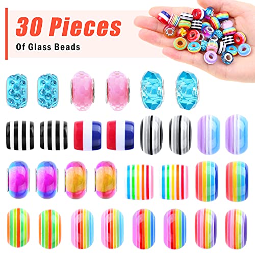Flasoo CBM-02 Bracelet Making Kit, 85Pcs Charm Bracelets Kit thumb #3