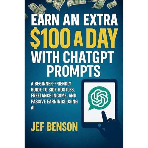 EARN AN EXTRA $100 A DAY with CHATGPT PROMPTS Audiobook By Jef Benson cover art