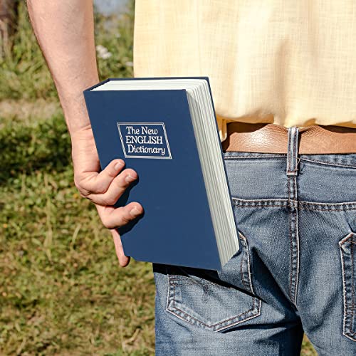 Kasten Book Safe With Key Lock, Diversion Safe Storage Box For Cash And Jewelry, Secret Hidden Compartment, 9.5"X 6.2"X 2.2", Blue #TOP4