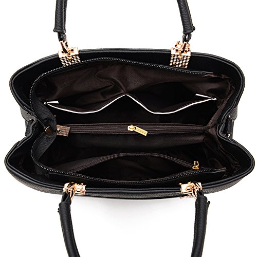 Bolso Tote para mujer de cuero sintético Dreubea miniatura 6