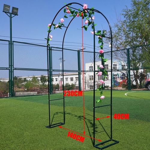Wytrzymały metalowy łuk ogrodowy do roślin pnących, 120-350 cm szerokości, altanka różana, odporna na warunki atmosferyczne, czarna dekoracja ślubna, idealna do łuków ogrodowych i wydarzeń na świeżym