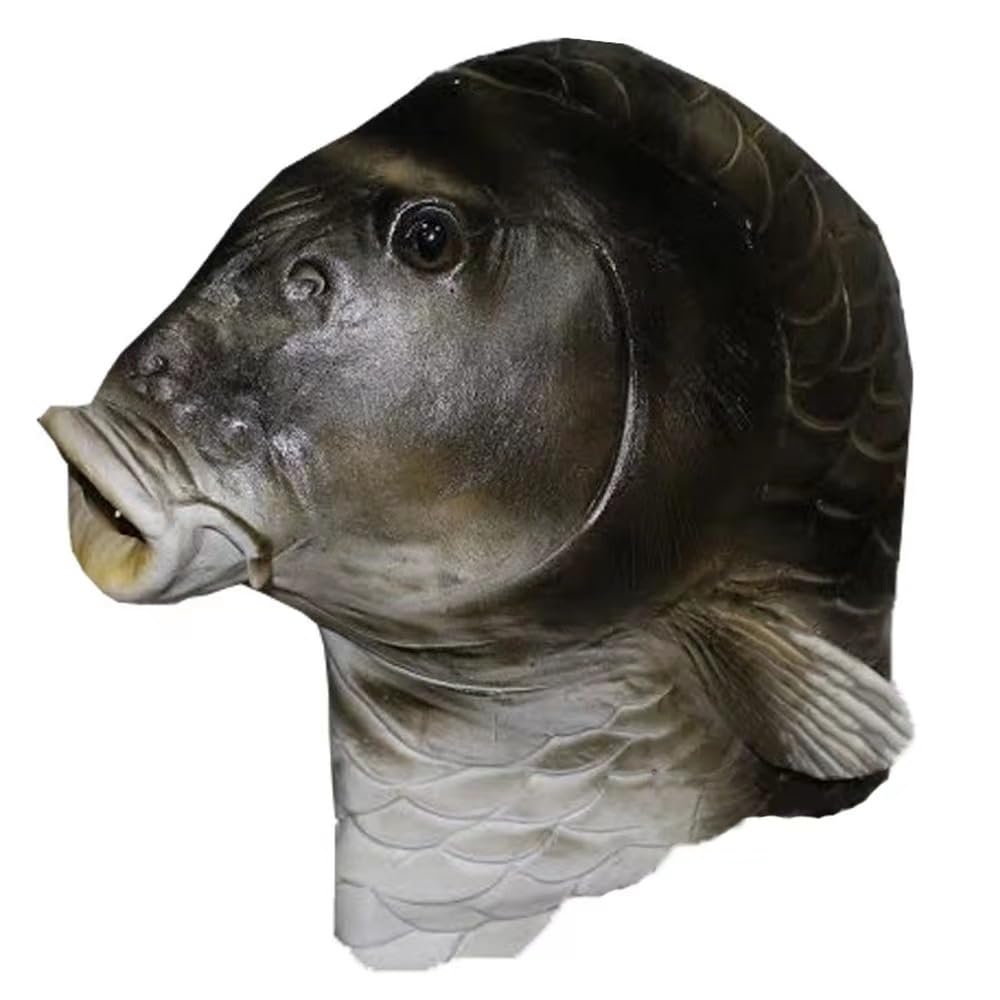 Amazon.co.jp: Topcosplay アニマルマスク 魚の頭 半魚人 かぶり