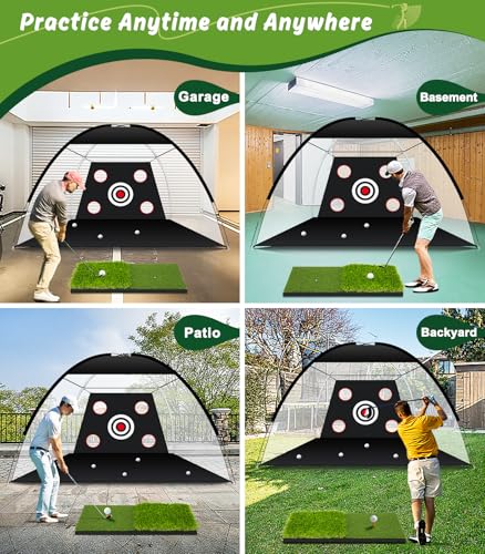 MUVPOH 10x7FT Golf Practice Net
