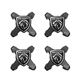 DFVBNH Auto Cache Moyeu pour Peugeot 208 2012-2019, Cache Moyeux Capuchons Centre Roue Centre Jante Capuchons Logo D'emblème Décoration de Pneus Remplacement Accessoires,Four-Clawed-D