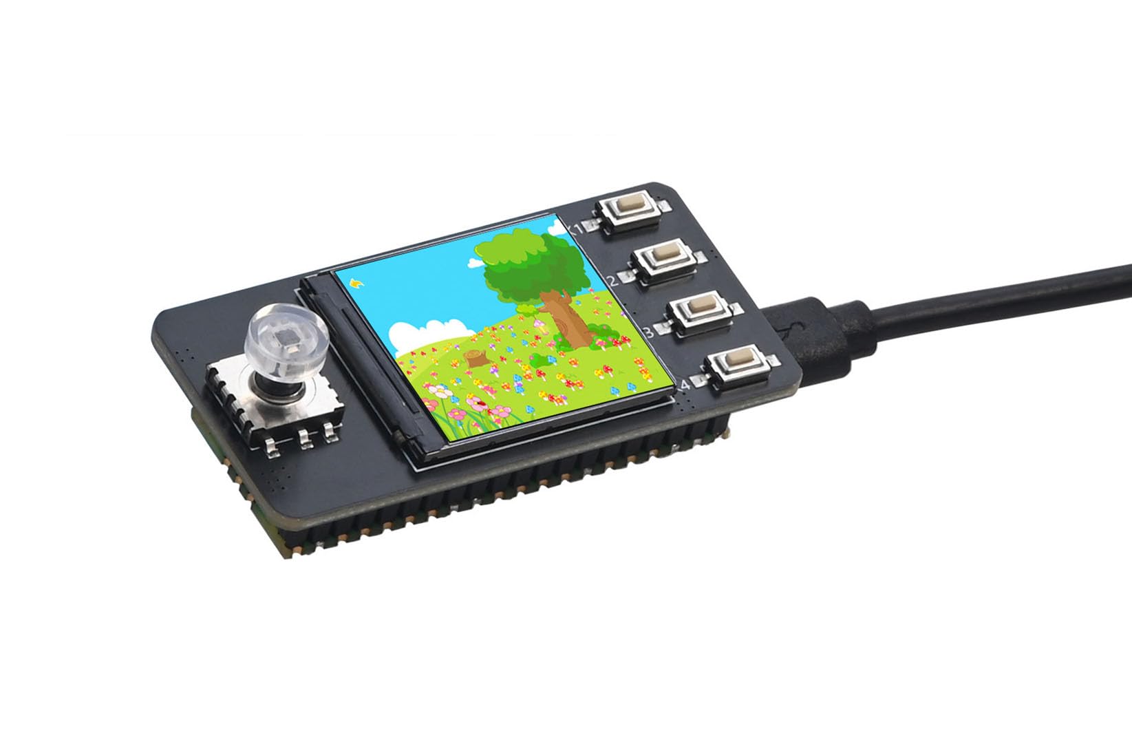 Pico 1.3inch LCD Display Module - 240x240 SPI Screen for Raspberry Pi Pico | ST7789 Controller, IPS Panel, Plug & Play with Joystick