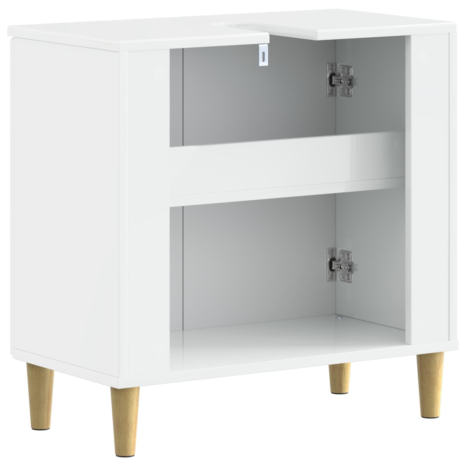 Szafka pod umywalkę ARNHEM wysoki połysk biała 59,5 x 31,5 x 59