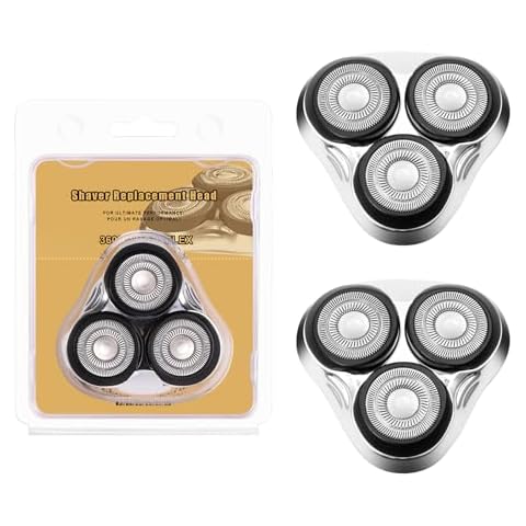 Universal Rotary Replacement Shaver Head,Compatible with Remington Shaver Series,for R3,R4,R5,R6,R7,R8,SP-3141 and SP-5161 Foils/Blades (Silver(2 Count)) Cover