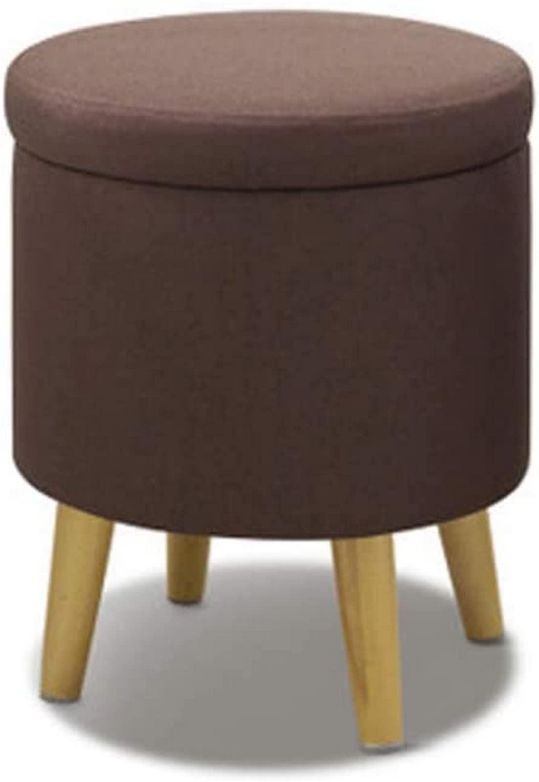 Chaise coussin d'assise et pouf coffre rond pour rangement de chambre