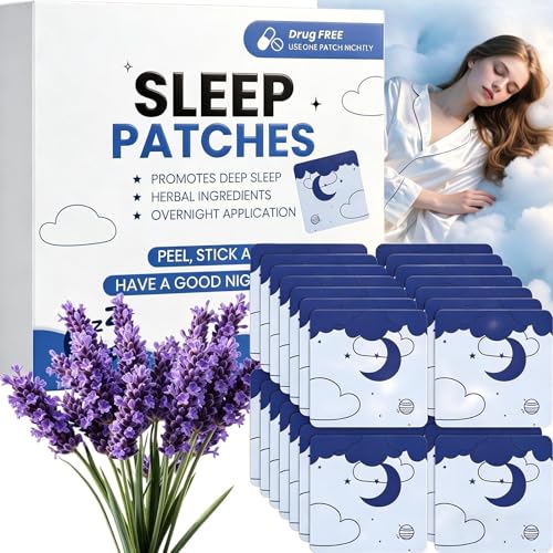 Sleep Patches for Adults Sleep Support Patches Extra Strength Cruelty-Free 28 Count Skin Friendly Self Adhesive Natural Patche for Deep Rest Lasts All Night for Men & Women
