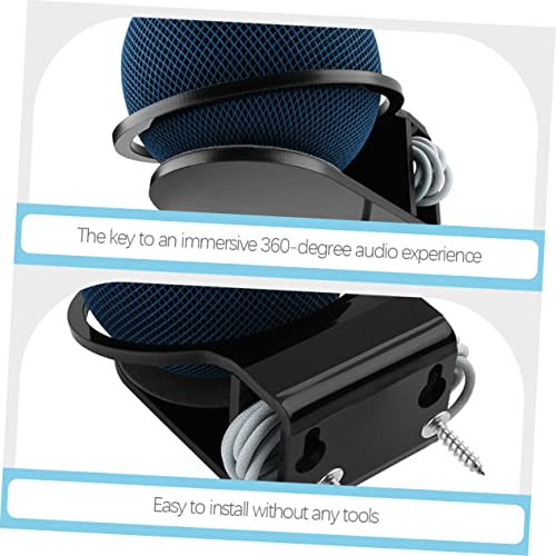 Support mural pour mini appareil connecté avec enrouleur de câble HEMOTON 2pcs