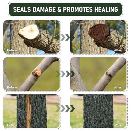 Image of Tree Wound Sealer & Dressing 1 Gallon, Tree Pruning Sealer for Cut, Damaged Bark, Grafting - Effective Tree Repair Sealant for Shrub, Bonsai, Rose, Orchard, Trunk | Horticulture Grade Seal Paint