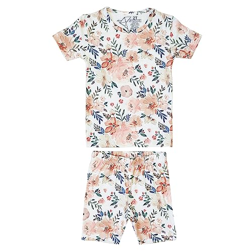 Copper Pearl Two Piece Short Sleeve Toddler Pajamas PJ Sets for Boys and Girls - Adorable Pattern Summer Pajamas Shorts to Keep Cool While Sleeping, Size 12 Months to 5T - Autumn