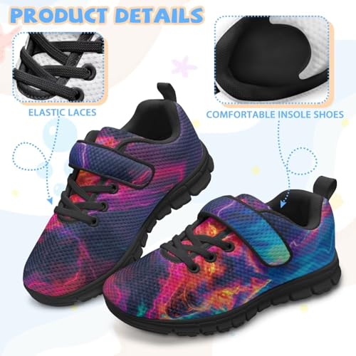 Kids Dinosaur Flower Shoes Boys Single Buckle Sneakers Lightweight Strap Training Fitness Athletic Running Shoes4
