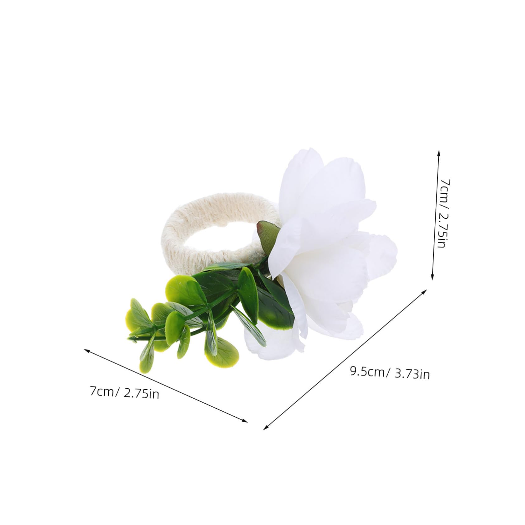 Künstliche Blumen Serviettenringe 12 Stück für Tischdeko