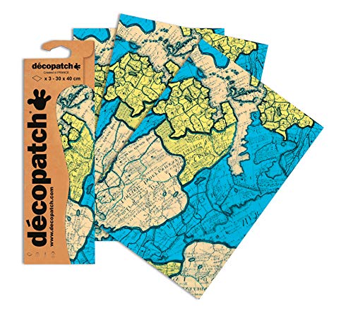 Décopatch – Ocio creativo – Paquete de 3 hojas iguales para pegar