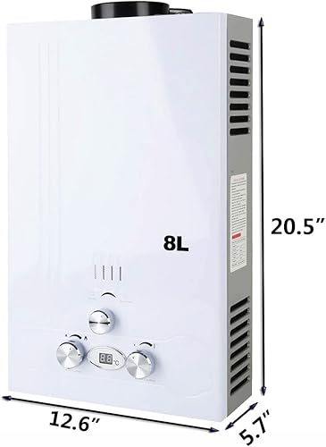 Miniatura 9 de 10L Gas de propano calentador de agua sin tanque LPG al aire libre 20KW 2,6 GPM Digital Display