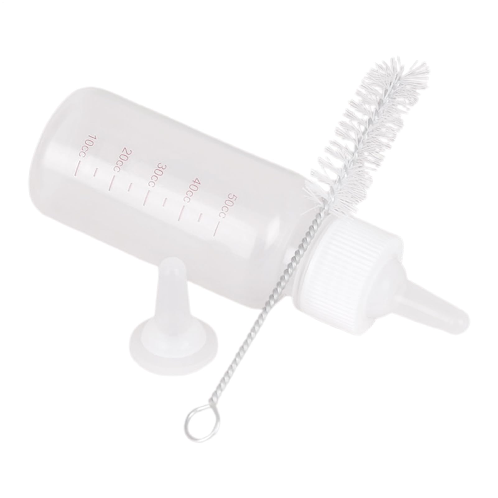 Biberón para Cachorros Botella De Agua Portátil Antiderrames De Pequeños | Set Biberón Mini Para Perros 50 ml , Ardillas, Hurones, Mapaches, Hámsteres, Viajes, Lactancia Y Clíni