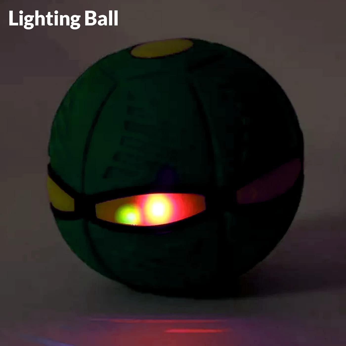 NIYANETAIL UFO Ball Interactive Flying Saucer Toy for Pet Training Outdoor Magic Game with Super Lighting Play for Fun with Family, Air Hover, Football Shock Proof for Kids (Green) 2
