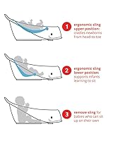 Vista 13 de Bañera para bebés Skip Hop Moby, 3 en 1 Smart Sling Tub, azul, Azul