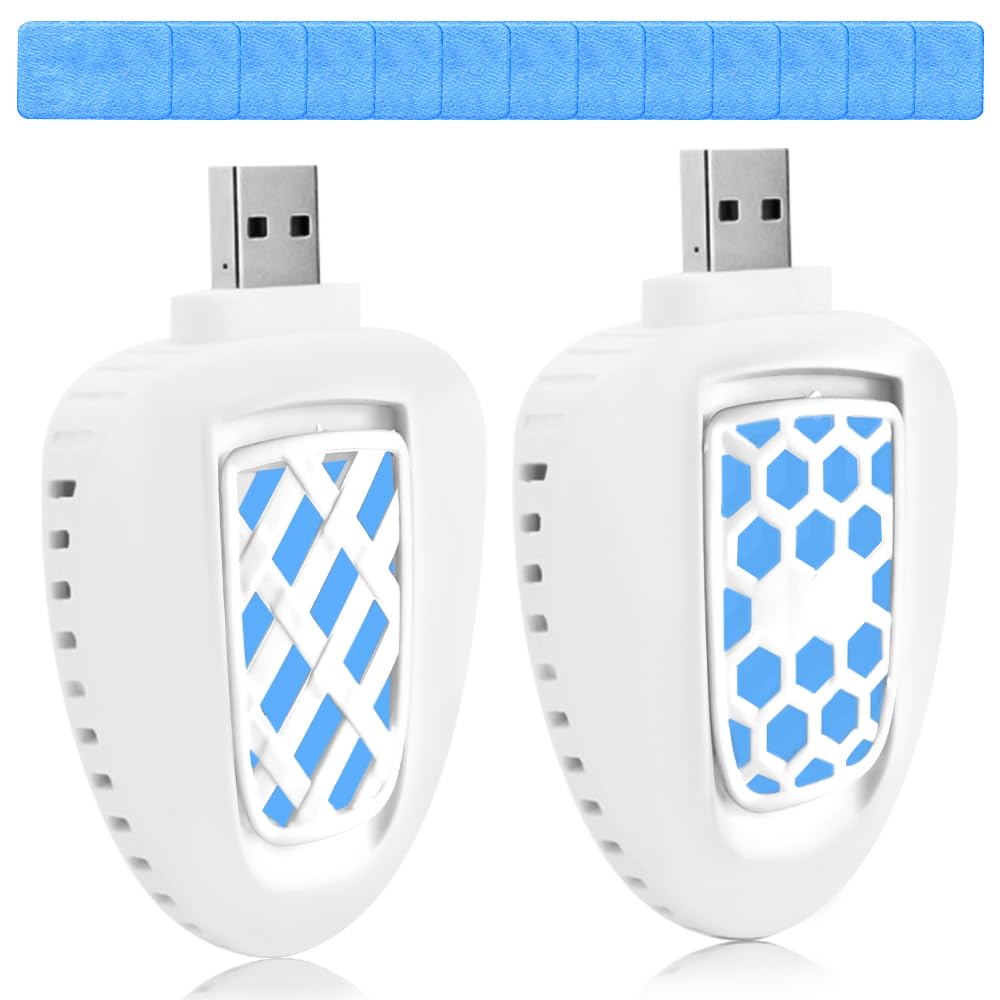 Répulsif USB anti-moustique portable pour éliminer les piqûres en intérieur et extérieur Blanc-A