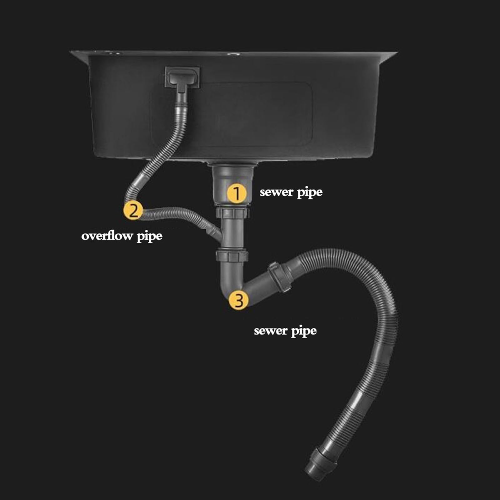 Fregadero de acero inoxidable dorado para cocina con cesta de drenaje, lavabo para lavavajillas para cocina, apartamento, restaurante, fregaderos de un solo seno de varios tamaños, fregaderos para pi