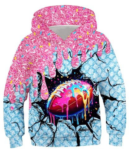 Image of Lovekider Boys Hoodies Sweatshirt Cool 3D Print Pullover with Big Pocket for Kids Fashion Warm Winter 6-16 Years