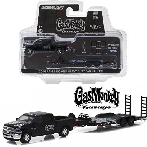 Dodge 2016 Ram 2500 Pickup Truck and Heavy Duty Car Gas Monkey Garage (2012-Current TV Series) Hitch & Tow Series 8 1/64 by Greenlight 32080 A