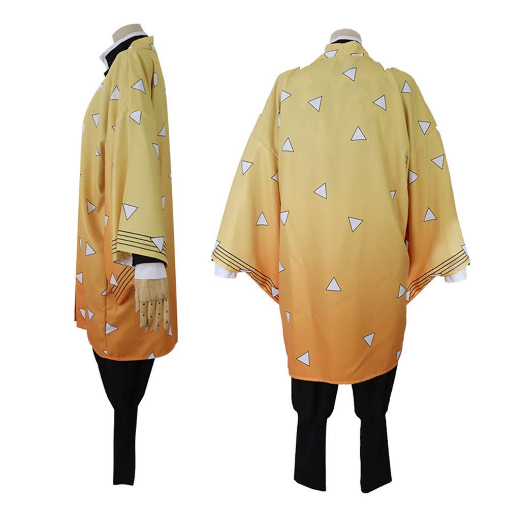 Amazon.co.jp: 鬼滅の刃 コスプレ服装 我妻 善逸（あがつま ぜん