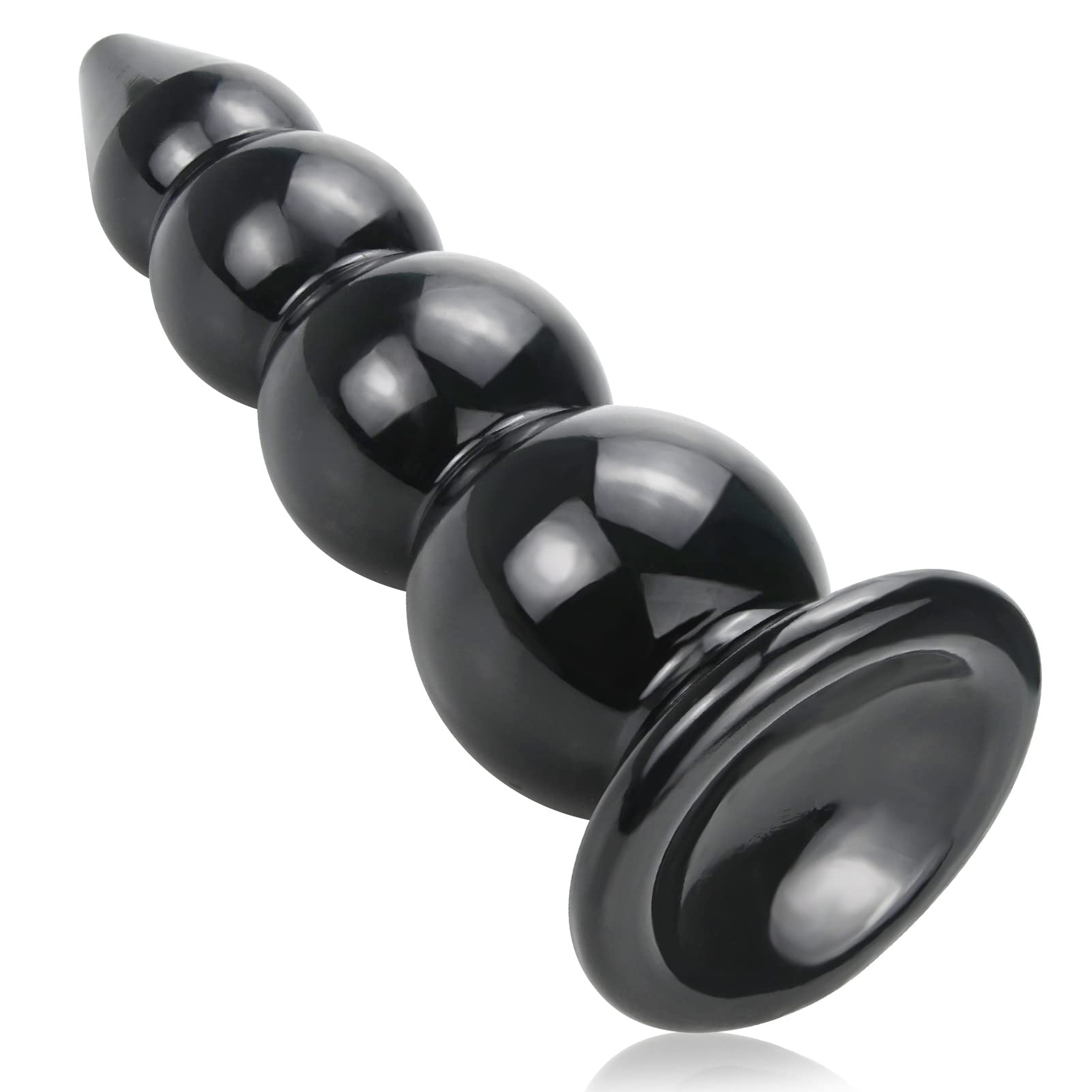 Riesen Buttplug Analkugeln mit Saugnapf Super Lange Analkette Analplug mit Anal Kugeln Anus Dilatator Prostata Massagegerät Anal Butt Plug Sexspielzeug für Frauen Männer G-Punkt Analdildo (4 Kugeln)