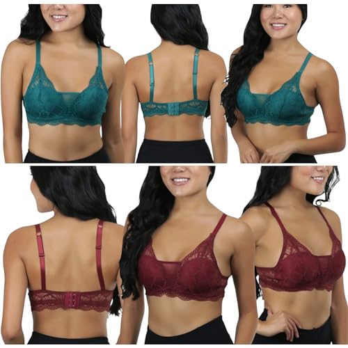 Image of ToBeInStyle Women's 6 Pack Random Selection Padded Support Bras - Sizes 30A to 46DDD