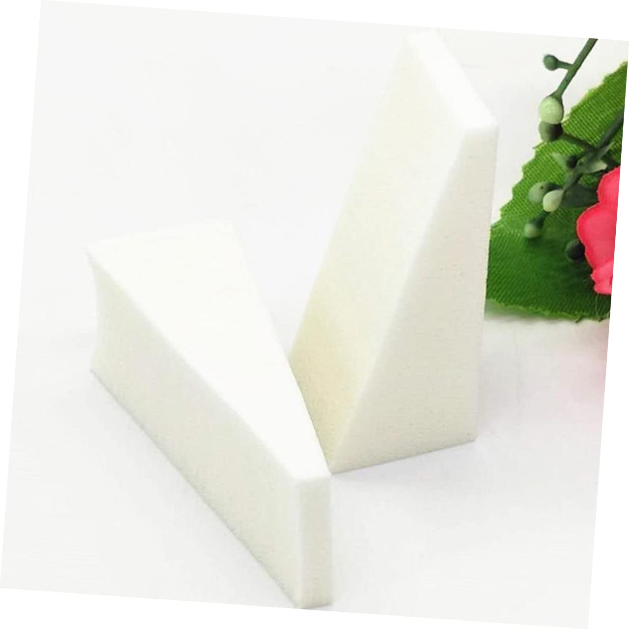 MAGICLULU 150 Pz Rifornimenti Soffio Di Spugna Spugnetta Per Fondotinta Spugna Di Bellezza Strumenti Per Manicure Trucco Verde Mini Sbuffo Triangolare Batuffolo Di Cotone Triangolo