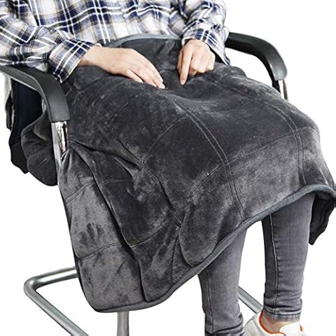 Small Weighted Lap Blanket for Sofa Heavy Lap Pad 39in x 23in 8 Lbs Cover