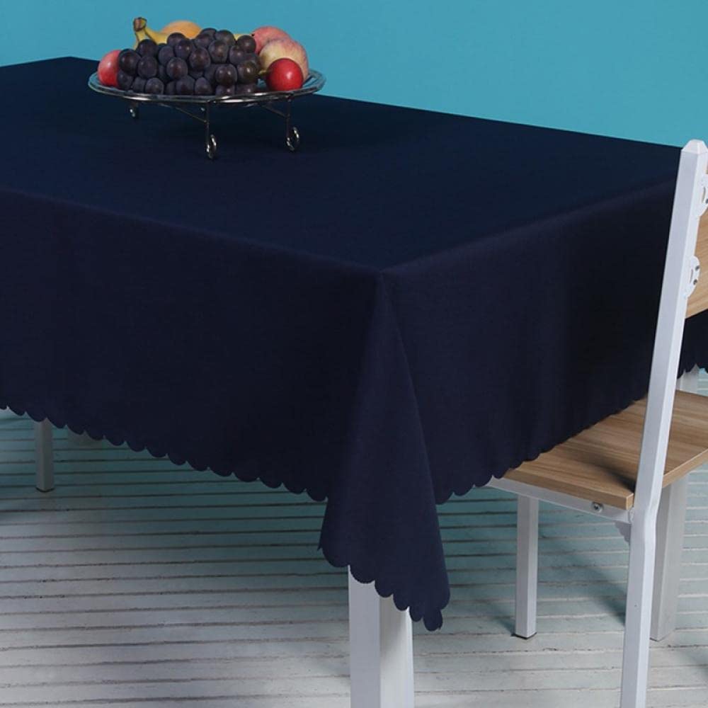 Mantel de Tela Antimanchas Arte Resistencia Al Desgaste Disponible en Varias Medidas Azul Marino 220 × 340cm