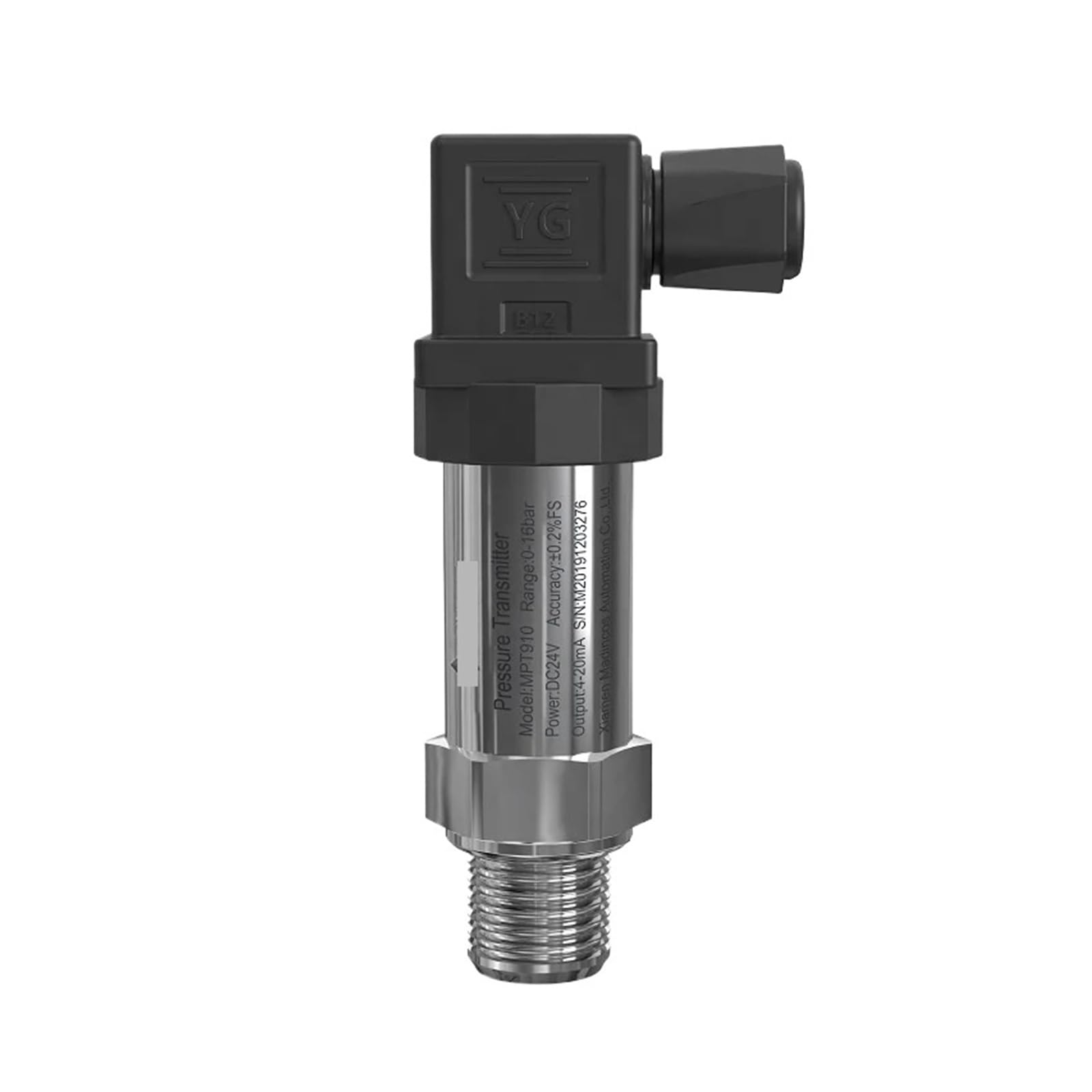 Capteur de jauge transmetteur pression industriel MPT910, avec une précision ± 0,1% 4-20mA/0-10V/RS485 IP65-20~80°C 0~100MPa