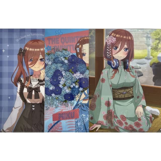 中野三玖 クリアファイル45枚セット 五等分の花嫁∬ クリアファイルセット 三玖 [五等分の花嫁