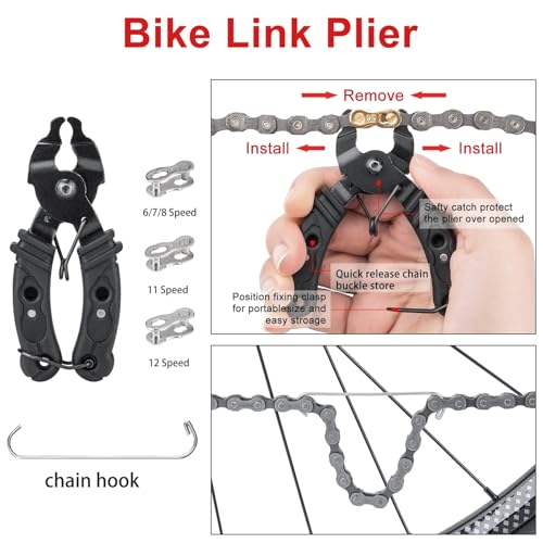 Cxwxc Bicycle Repair Tool Kit With Bike Pump & Saddle Bag thumb #2