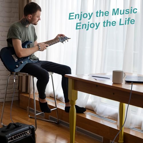 Cable USB-C para guitarra 1/4" TS a USB-C de 3.3 pies miniatura 3