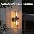 LUTEC Flair 5288804012 UP and Down Outdoor Wall Sconce, Modern Black Porch Light Fixtures, Exterior Light Fixtures Wall Mount Light with Clear Glass, Waterproof Wall Lantern for for Garage, Doorway