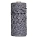 Produktbild Jun 3 mm x 100 m (über 109 YD) Natürliche Baumwolle Seil Bohemia Makramee Yard DIY Baumwolle Kordel Macrame Kordel, Farbe grau
