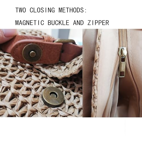 Straw Beach Bag Woven Straw Messenger Summer Purse Crossbody Shoulder Bag Vacation Clutch Tote Handbag Small Purses For Women4