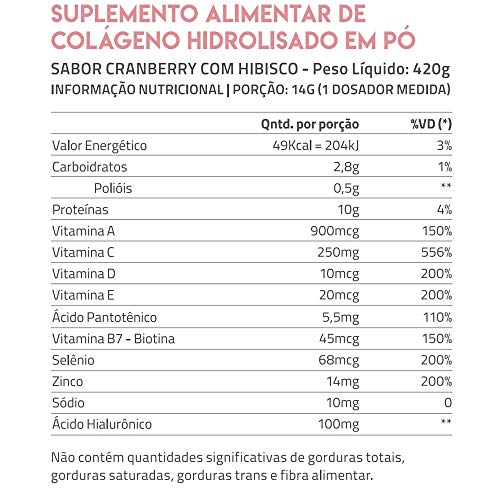 True Collagen – Cranberry com Hibisco – 420g – True Source