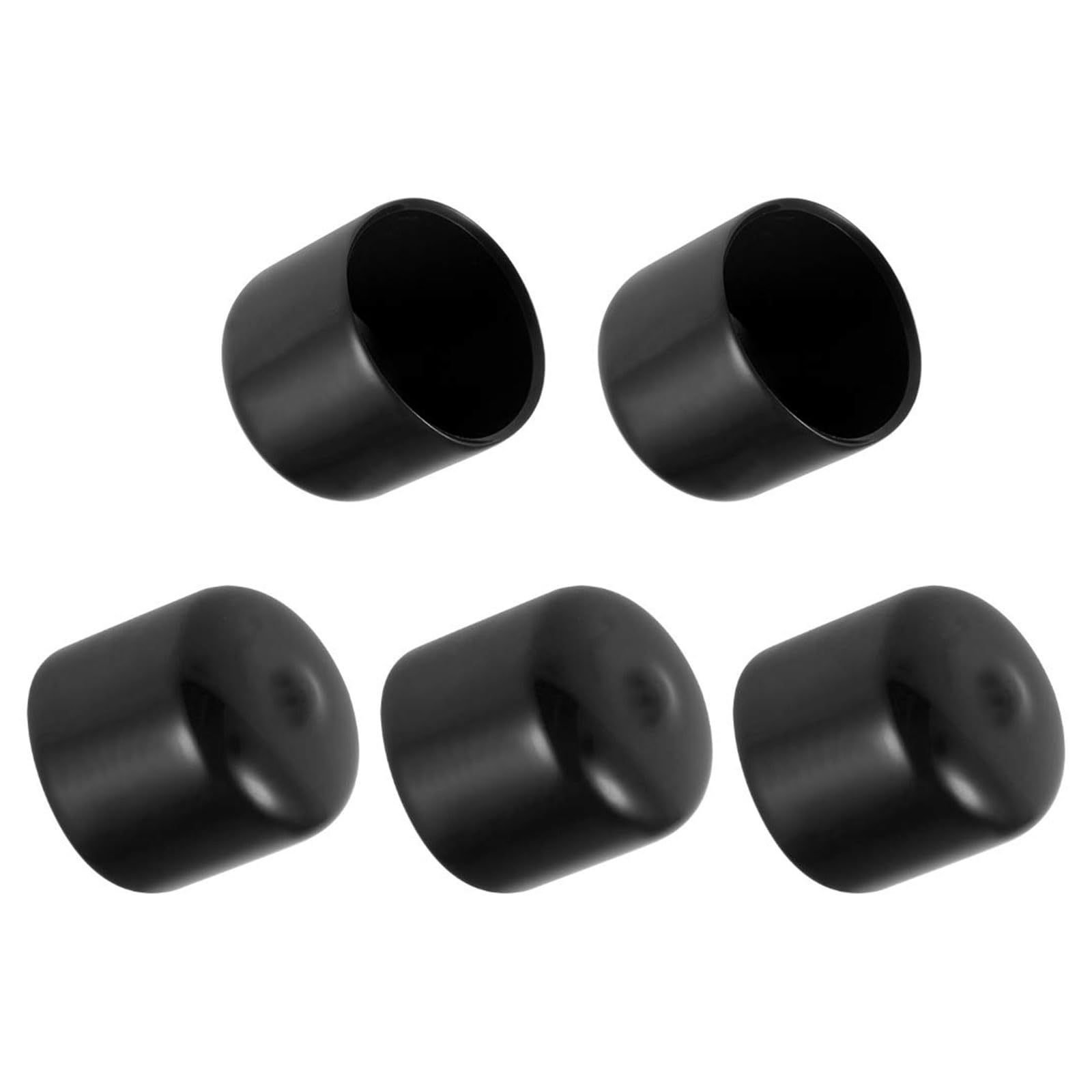 ROWORKX 25mm Rubber End Caps for Metal Rods, Screws, Furniture Tips 5pcs