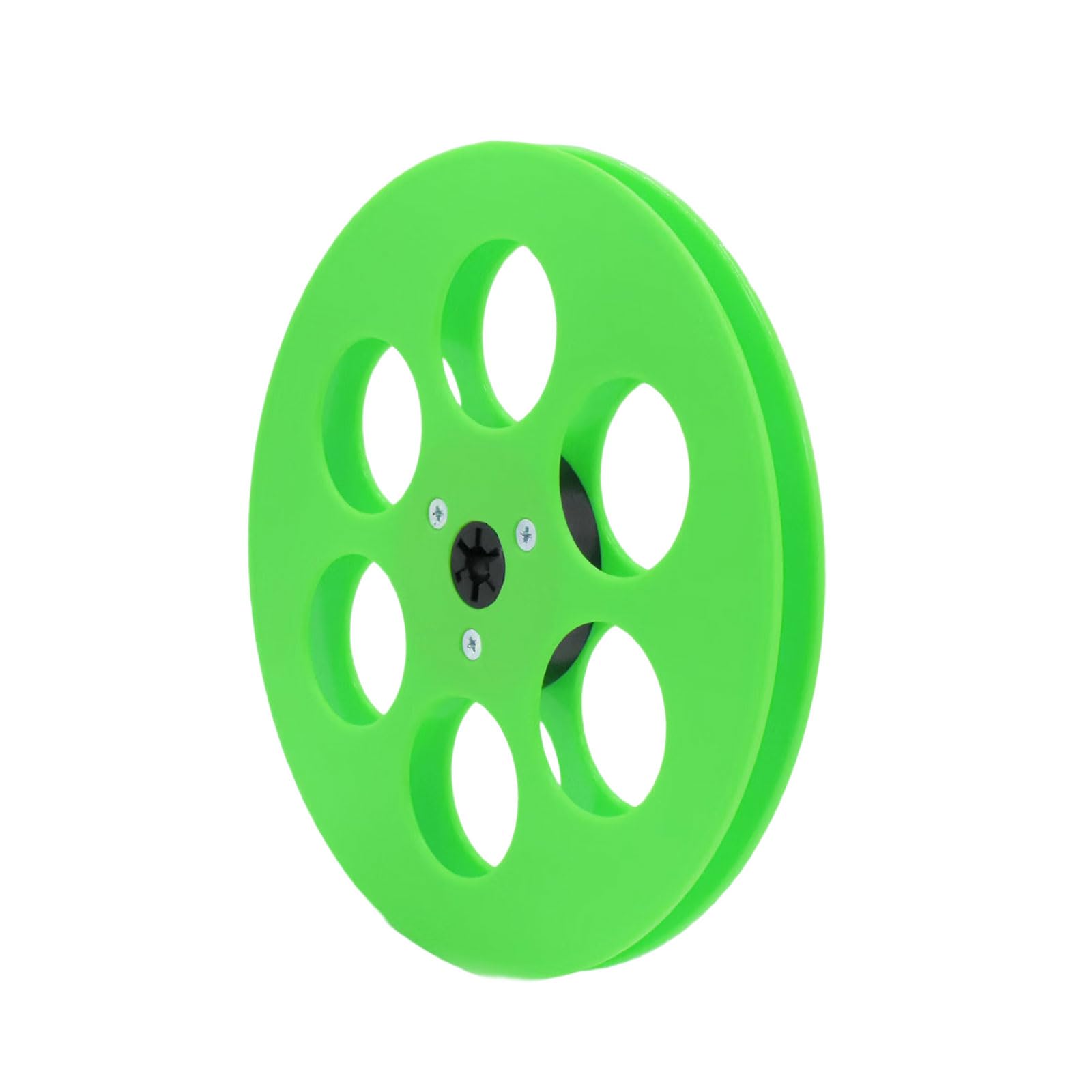 Hsioluted Green 7Inch 6 Hole Takeups Reel Enhances Stability For Easy Installation In Open Reel Devices Low Noise